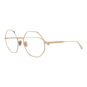 Dior Womens Round/Oval Gold Gold Transparent Fashion Designer Eyewear